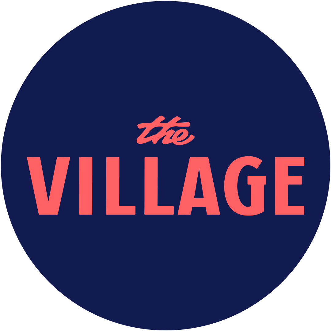 The Village The Village The Village Hostels logo in navy